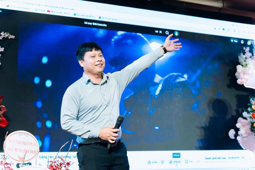 Anh Thành – GĐ Đại lý Phước Tín Thành phát biểu tại lễ 15 năm TechGlobal