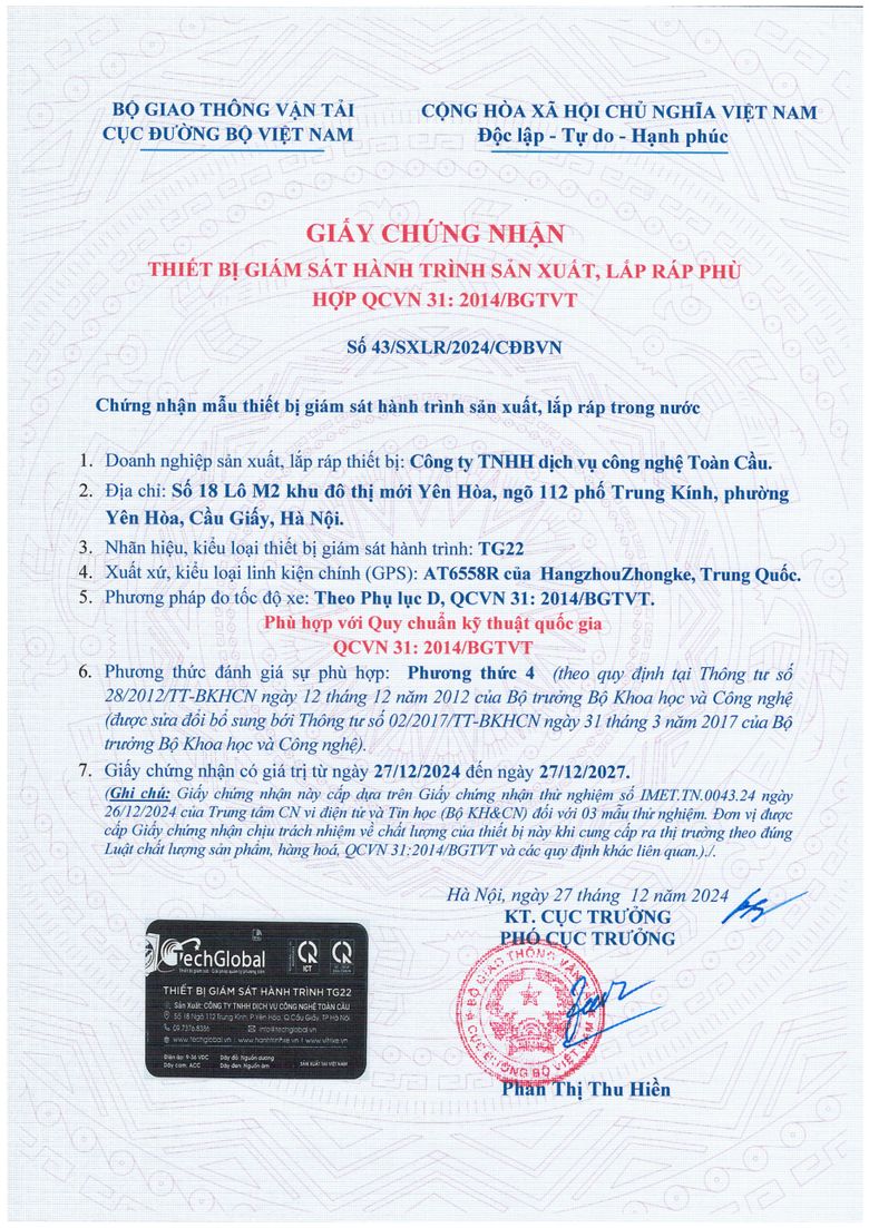Hợp chuẩn · TG22